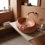 REA - Umyvadlo na desku Mika Terracotta REA-U7349