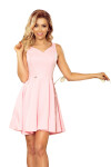 Společenské šaty s sukní krátké růžové Růžová / XL pastelová růžová XL model 15043352 - Morimia