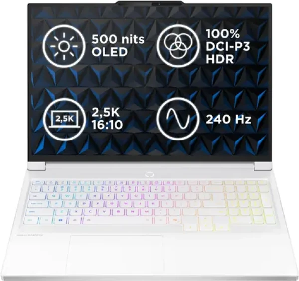 Lenovo Legion 7 16IAX10 bílá / 16" WQXGA / Intel Core Ultra 7 255HX / 32GB / 1TB SSD / RTX 5060 8GB / Bez OS (83KY002UCK)