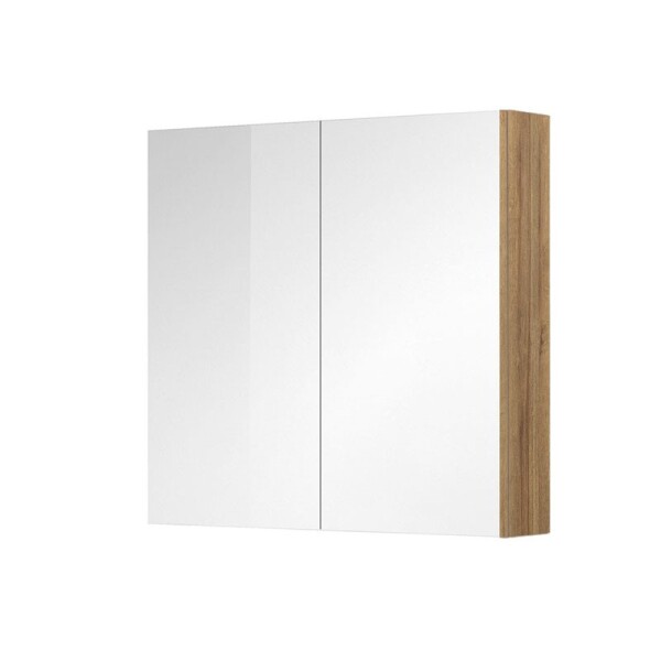 Mereo Koupelnová galerka 80 cm, zrcadlová skříňka, dub Riviera CN717GRN