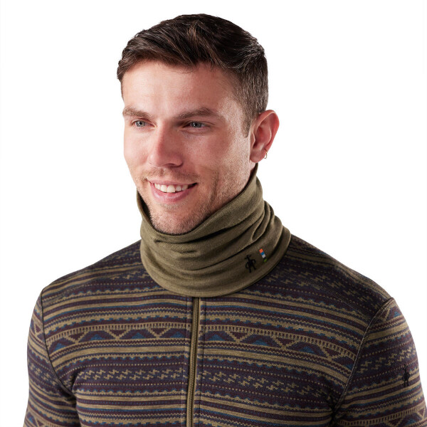 Unisex merino nákrčník SMARTWOOL Thermal Merino Reversible Neck Gaiter, Winter Moss Heather univerzální