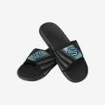 FOCO Pánské pantofle Seattle Kraken Legacy Velcro Sport Slide Slipper Velikost: EU