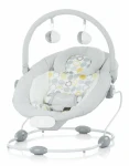CHIPOLINO Kojenecké lehátko vibrující Siesta Grey / od 0 - 6 měsíců / do 9 kg (146531)