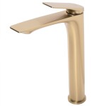 REA - Umyvadlová vysoká baterie AVALON brush gold vysoká REA-B2705