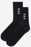 "CASUAL- Vzorované ponožky, pánské" černá 39/41