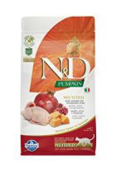 N&D Pumpkin CAT Neutered Quail & Pomegranate 1,5kg