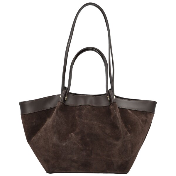 Trendy dámská kožená kabelka na rameno Ruth, tmavě hnědá