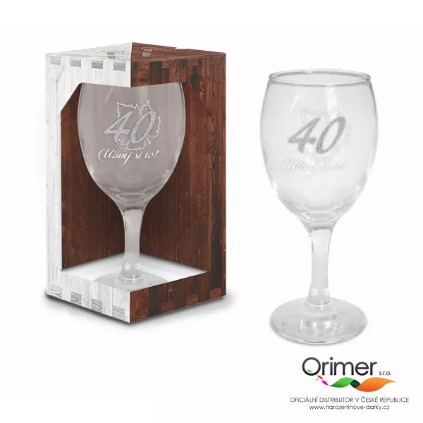 Ptakoviny.cz Sklenička - 40 let