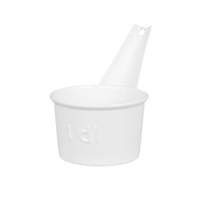 Strömshaga Kovová odměrka White 100 ml, bílá barva, kov