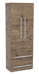 Koupelnová skříňka vysoká SAT Cube Way 60x163x33 cm dub wellington CUBE3CHV60DW CUBE3CHV60DW