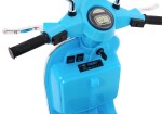 Mamido Dětský elektrický skútr Vespa modrý