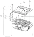 Cisco Montážní sada na sloup a zeď pro Catalyst 9124AX / Montážní sada / Sloupová a nástěnná montáž (AIR-MNT-HORZ1=)