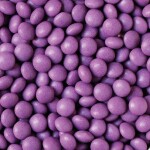 Decora čokoládové mini lentilky fialové (80 g)