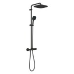 GROHE - Vitalio Comfort Sprchový set s termostatem, 25x25 cm, 2 proudy, matná černá 266962431