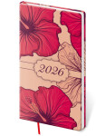 Týdenní diář 2026 Helma kapesní - Vario Lyra Hibiscus