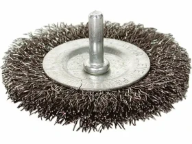 EXTOL-CRAFT Kartáč okružní O 100mm / vlnitý drát S 0.3mm / stopka 6mm (EX17055)