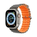 Devia Deluxe Sport6 Řemínek pro Apple Watch 40/41mm šedá/oranžová / Řemínek / Silikonový / Two-tone (6938595381614)