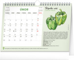 Stolní měsíční plánovací kalendář se semínky 2026 NOTIQUE, 30 x 21 cm