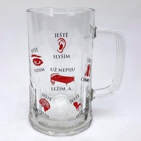 Ptakoviny.cz Půllitr skleněný - ještě slyším - 0,5l