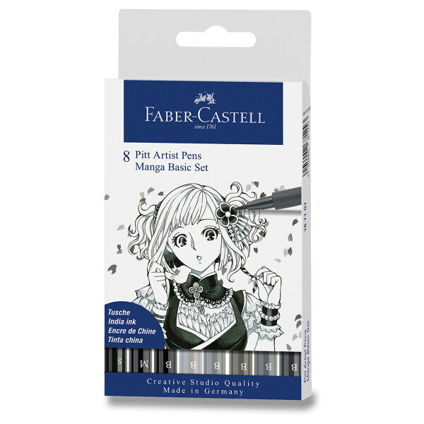 Faber - Castell Popisovač Pitt Artist Pen Manga 8 ks