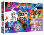 Puzzle GIANT oboustranné Skvělý tým Tlapkové patroly/Paw patrol 15 dílků v krab. 40x27cm 24m+