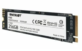 Rozbaleno - Patriot P300 256GB / M.2 2280 / SSD / IOPS: 290K 260K / M.2 PCIe 3.0 / rozbaleno (P300P256GM28.Rozbaleno)