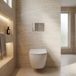 REA - Podomítkový Instalační Set Slim 024N pro WC s Tlačítkem HD Chrome KPL-E1561