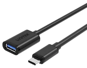 Unitek Y-C476BK černá / USB redukce / USB-C na USB-A / USB 3.2 Gen 1 / 0,2 m (Y-C476BK)