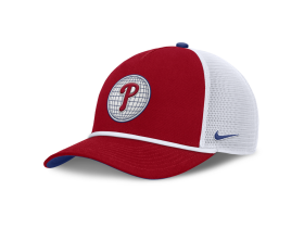 Nike Pánská kšiltovka Philadelphia Phillies MLB Primetime Dri-Fit Rise Structured 5 Panel Trucker Cap červená Velikost: M/L