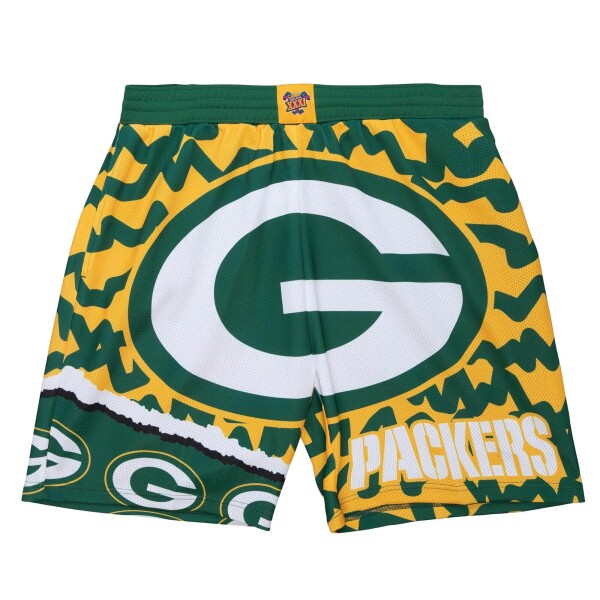 Mitchell & Ness Pánské kraťasy Green Bay Packers NFL Jumbotron 2.0 Shorts Velikost: S