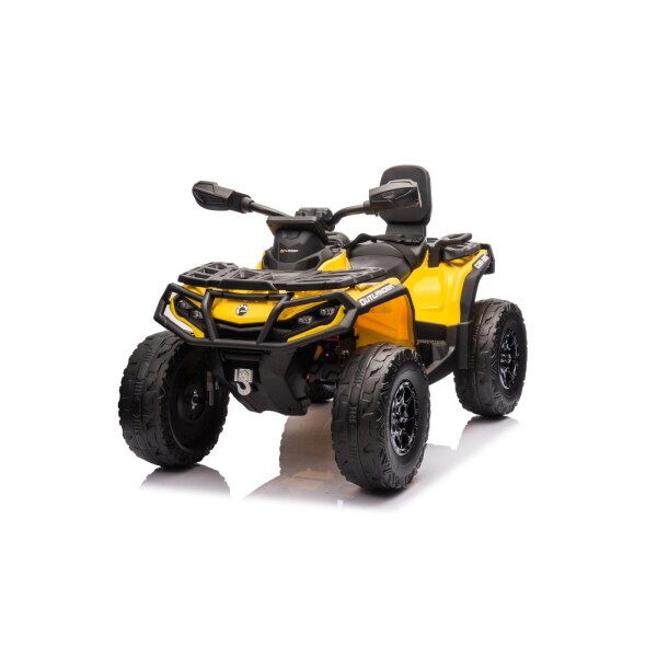 Mamido Dětská elektrická čtyřkolka Can-Am Outlander ATV 4x200W žlutá