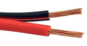 Goobay / Reproduktorový kabel / 2x 1,5 mm2 OFC měď / černo-červený / 10 m (15096)