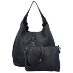 Trendy dámský koženkový set kabelek Lusiana, tmavě modrý