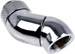 Alphacool Eiszapfen chromová / Úhlový adaptér 45° / G1/4 AG na G1/4 IG / otočný (17251)