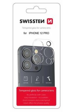 SWISSTEN Ochranné sklo čoček fotoaparátu pro Apple iPhone 12 Pro (94500103)