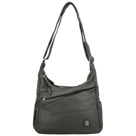 Stylová dámská koženková crossbody kabelka Arleta, tmavě šedá