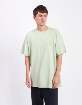 Tričko Carhartt WIP S/S Helix Redux T-Shirt Pale Olive garment dyed