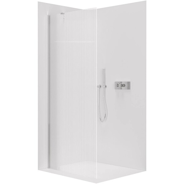 CERANO Sprchová zástěna Walk-in Onyx Y L/P - 8 mm - chrom, rýhované sklo - 60x200 cm