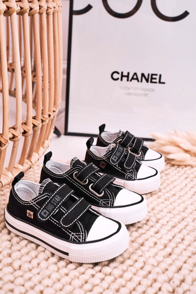 Dětské Tenisky Na Suchý Zip BIG STAR HH374200 Černé 18