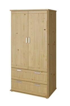 HP-Nábytek Skříň Alfa 2D Grand SMRK ROZMĚR: (š/v/h) 95 x 185 x 55 cm pološatní