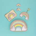 MIMI & LULA Dětská peněženka Rainbow, zlatá barva, textil