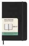 18měsíční diář Moleskine 2026-27 - tvrdé desky, S, týdenní, černý