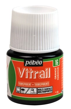 Barva na sklo Pébéo Vitrail - 16 oranžová