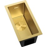 MEXEN - Trixo ocelový dřez 1-bowl 230 x 440 mm, zlatá 6411221000-55