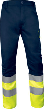 Reflexní pracovní kalhoty Delta Plus M1PA2HVCL1 žlutá velikost L (M1PA2HVCL1JAGT-B)