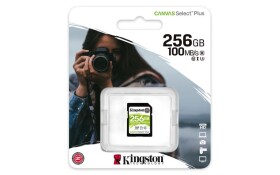 Kingston Canvas Select Plus SDXC 256GB / UHS-I / Class 10 / čtení: až 100 MBs / zápis: až 85MBs (SDS2/256GB)