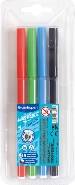 Dětské fixy Centropen 7790 vypratelné sada 4ks