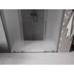 MEXEN/S - Velar L Duo posuvné sprchové dveře 200, dekor, grafit kartáčovaná 871-200-003-32-66