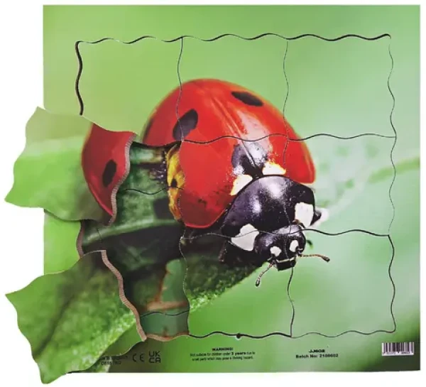 Just Jigsaws 602 Beruška a její životní cyklus - dřevěné vrstvené puzzle