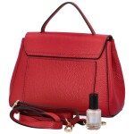 Elegantní dámská kožená kabelka přes rameno Cerys, červená